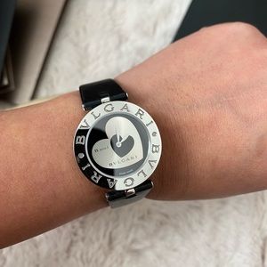 Authentic BVLGARI B.zero 1 Stainless Steel Ladies Watch Heart Dial